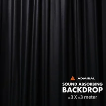 Admiral Staging PODM3030 hangelnyelő háttérfüggöny, 3 x 3 m