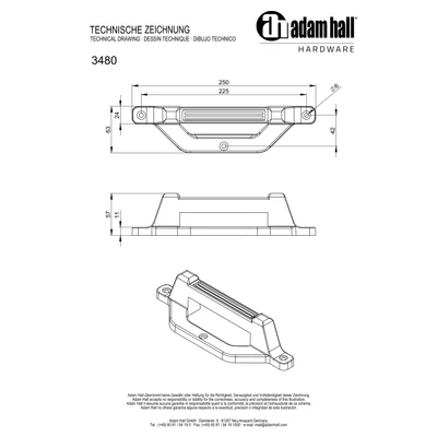 Adam Hall 3480 fül-láb kombináció