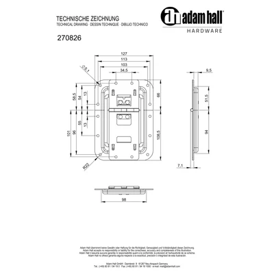 Adam Hall 270826 kitámasztó
