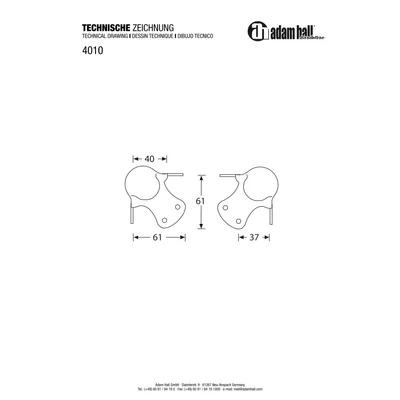 Adam Hall 4010 sarok