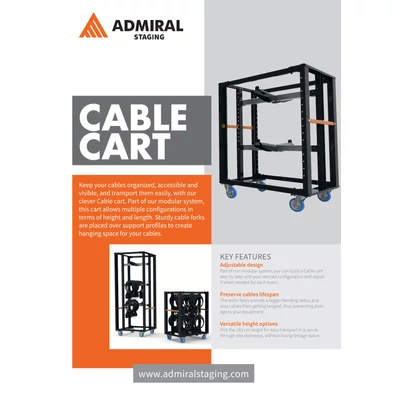 Admiral Staging WAM2N160 kábeltartó profil, L160