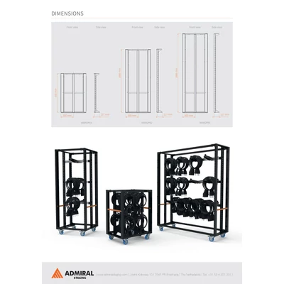 Admiral Staging WAM2N160 kábeltartó profil, L160