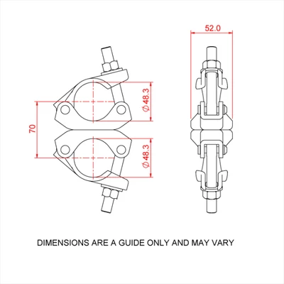 Doughty T24800 acél forgóbilincs