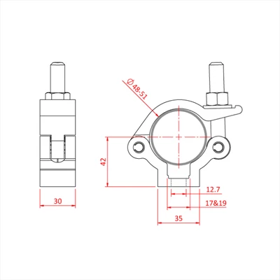 Doughty T58080 félbilincs